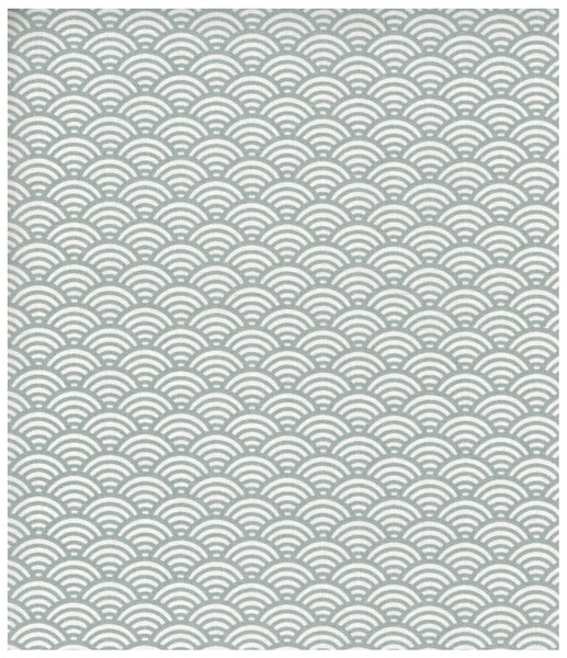 Beschichtete Baumwolle Wellenmuster Grau 50cm x 150cm
