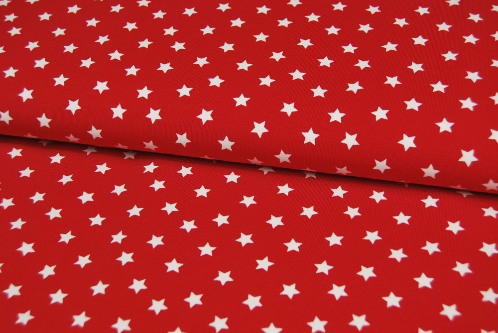 Jersey - Weiße Sterne auf Rot 05 Meter
