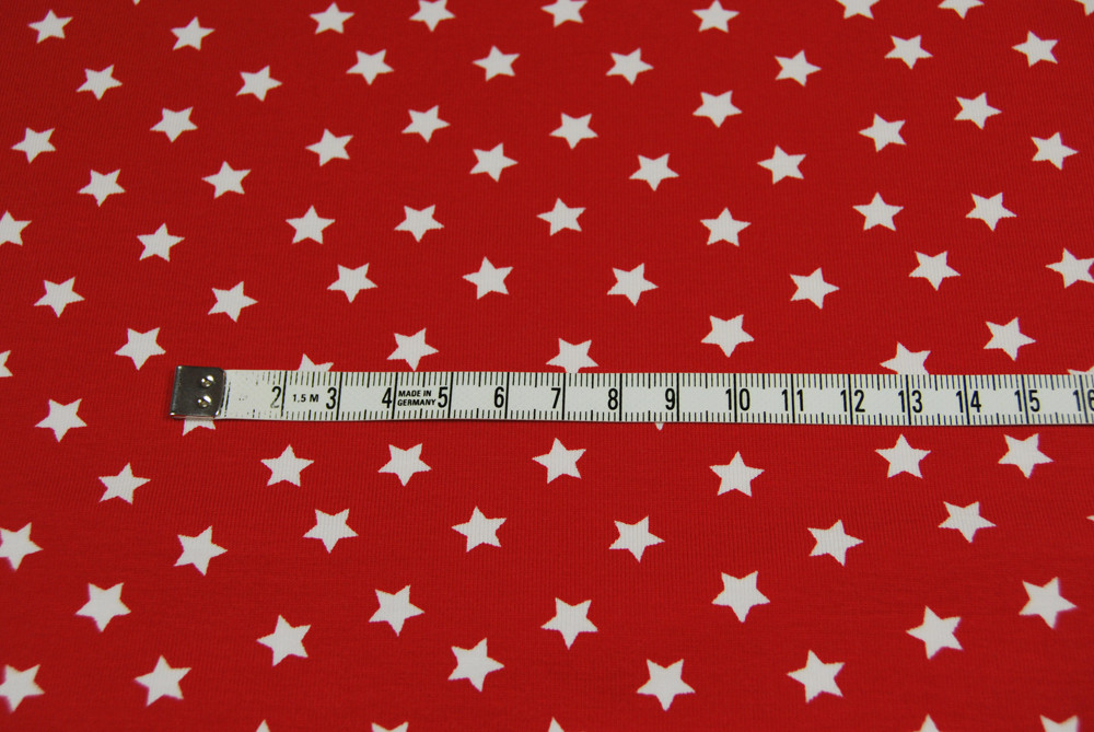 Jersey - Weiße Sterne auf Rot 05 Meter 2