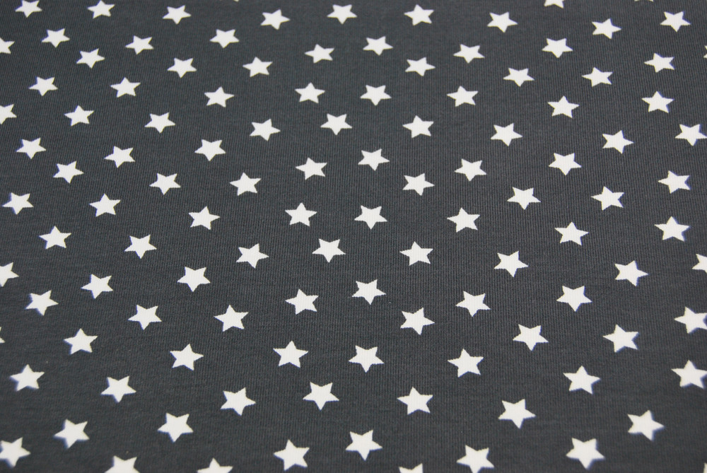 Jersey - Weiße Sterne auf Dunkelgrau 05 m 3