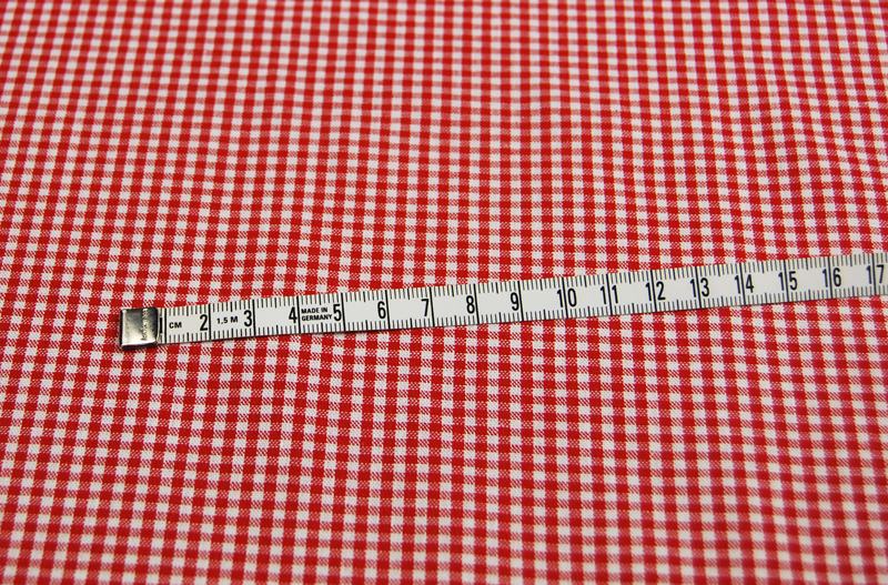 Baumwolle - Rot-Weiss kariert - Check 2.7 0,5 Meter 3