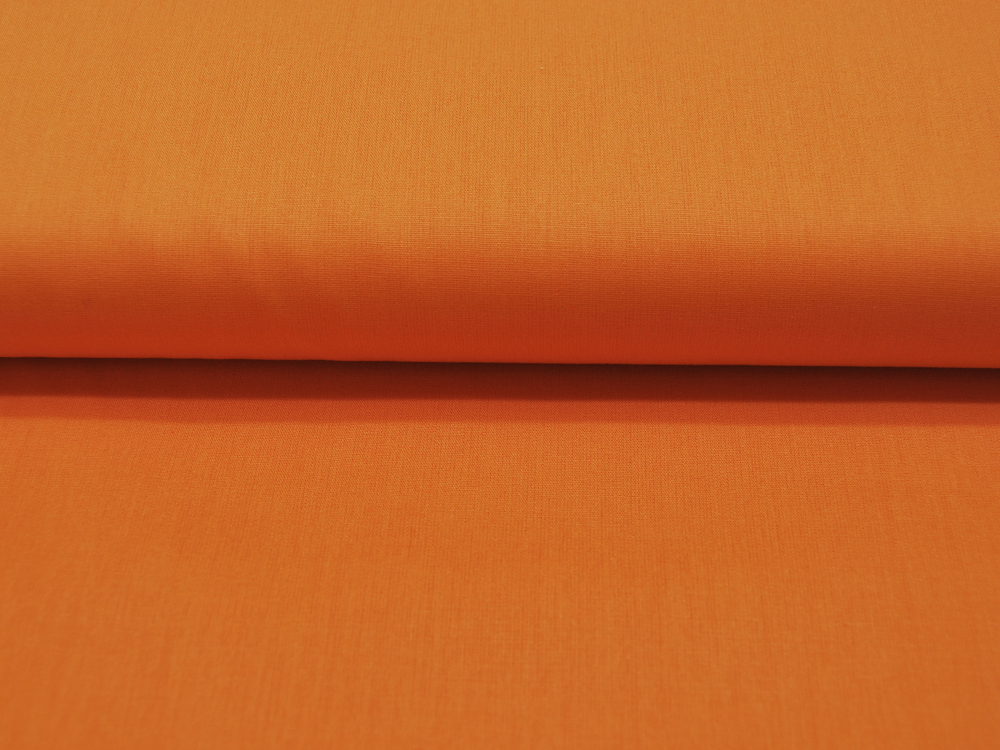 Baumwolle Uni - Orange 0,5 Meter 2