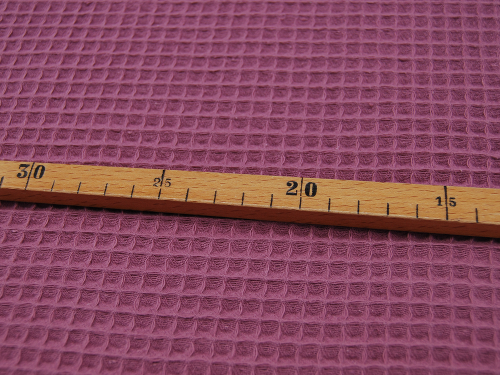 Wafflepique - Baumwolle in Mauve 0,5m 3