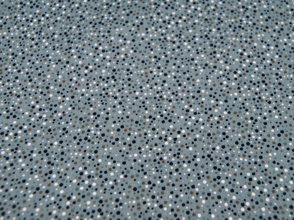 Baumwolle - Minipunkte auf Dusty Mint - 05 m 2