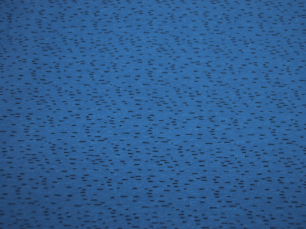 Jersey - Strichmuster - Dunkelblau auf Blau - 0,5 Meter 2