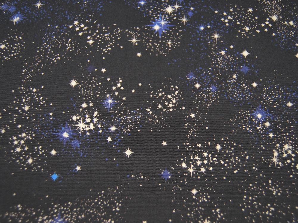 Baumwolle - Tinholt - Sternenhimmel auf Dunkelblau - 0,5m