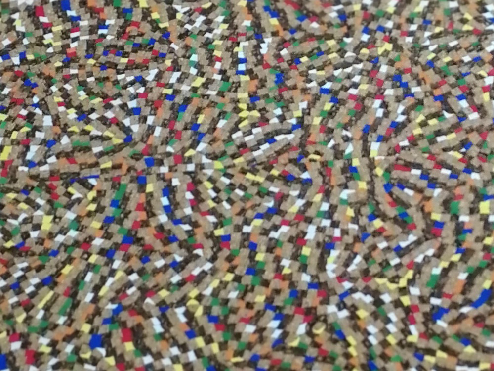 Korkstoff mit bunten Mosaik - Stück 50 x 65 cm 2
