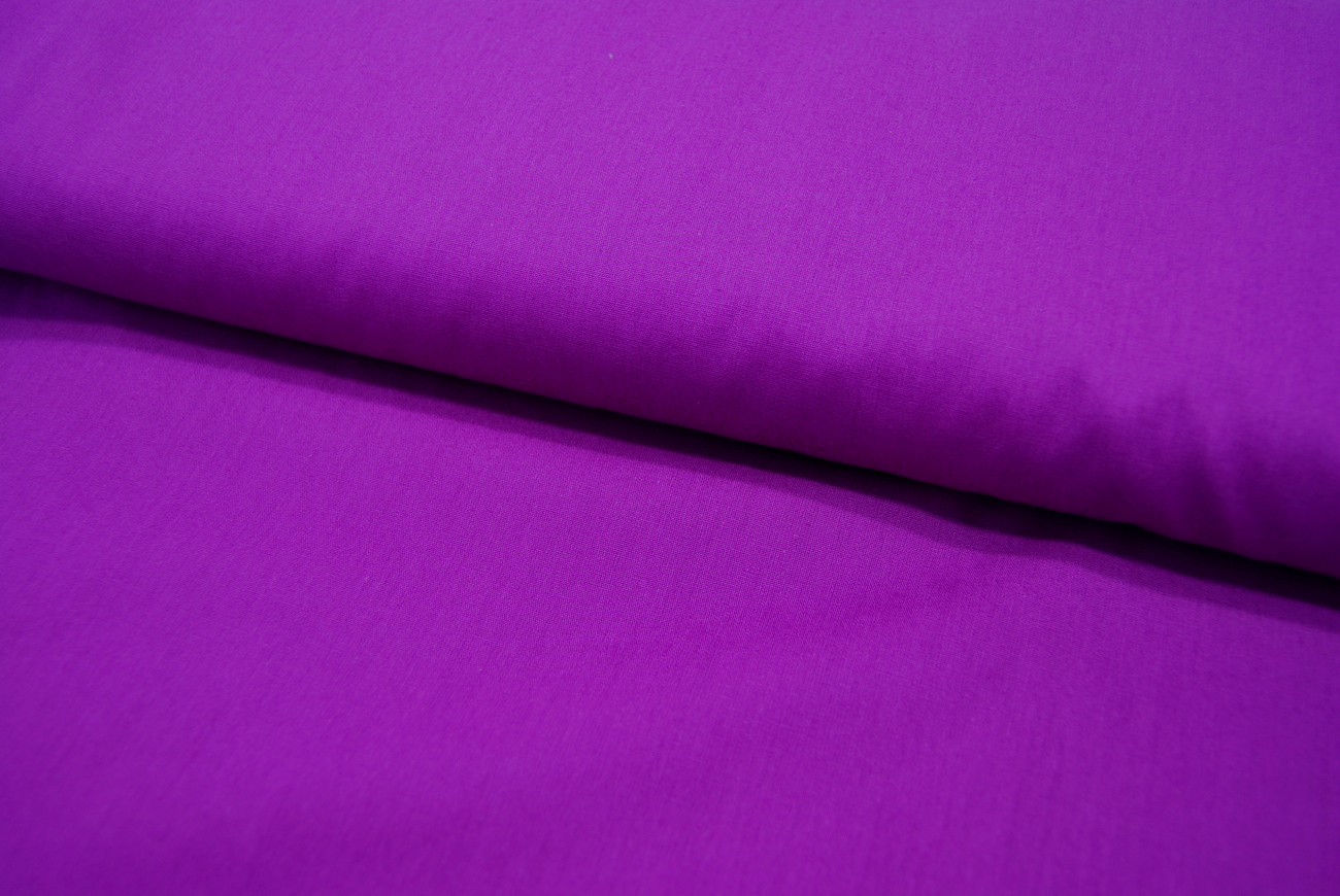 Baumwolle Uni - Dark Purple - Dunkellila 05 Meter