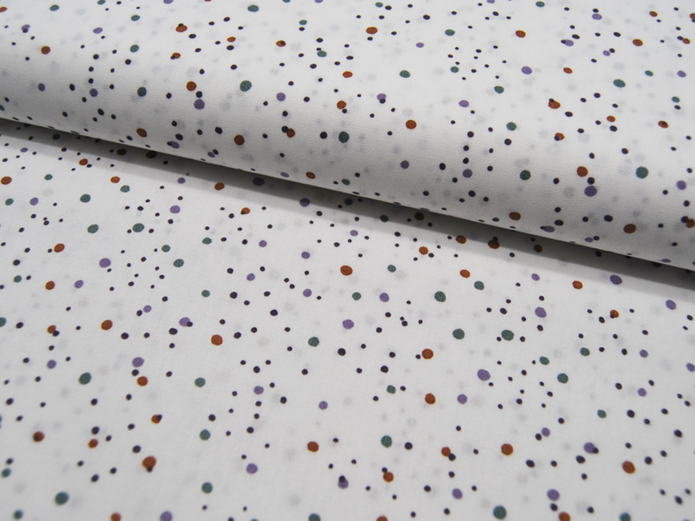 Baumwolle - Dots - Emerald - Punkte auf Weiß 05m
