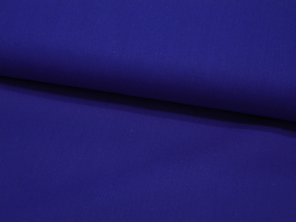 Baumwolle Uni - Dunkel Royalblau 0,5 Meter