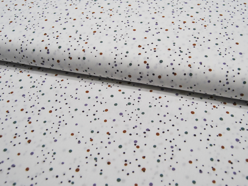 Baumwolle - Dots - Emerald - Punkte auf Weiß 0,5m 2