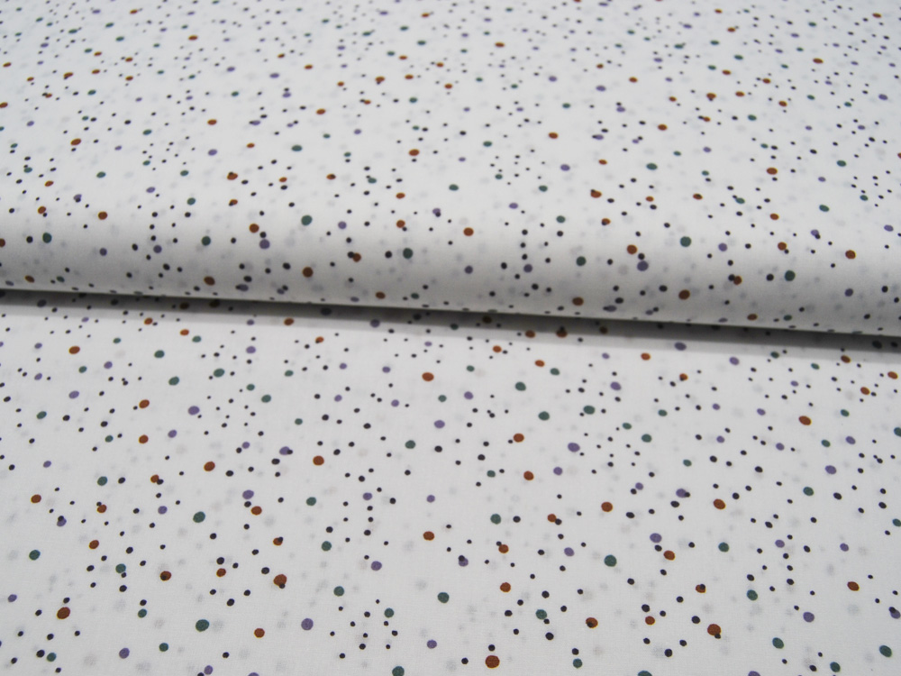 Baumwolle - Dots - Emerald - Punkte auf Weiß 0,5m 3