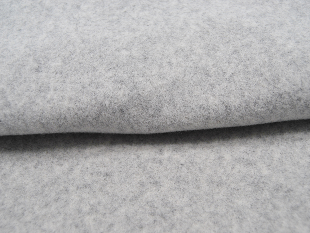 REST Organic Cotton / Bio Fleece - Hellgrau Meliert 0,3 m 2