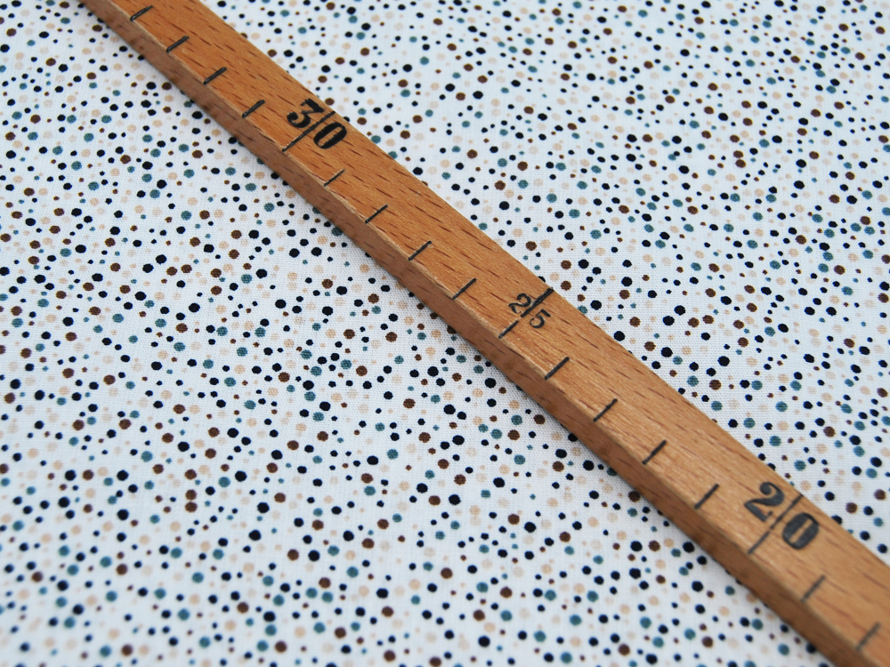 Baumwolle - Minipunkte auf Weiß - 0,5 m 3