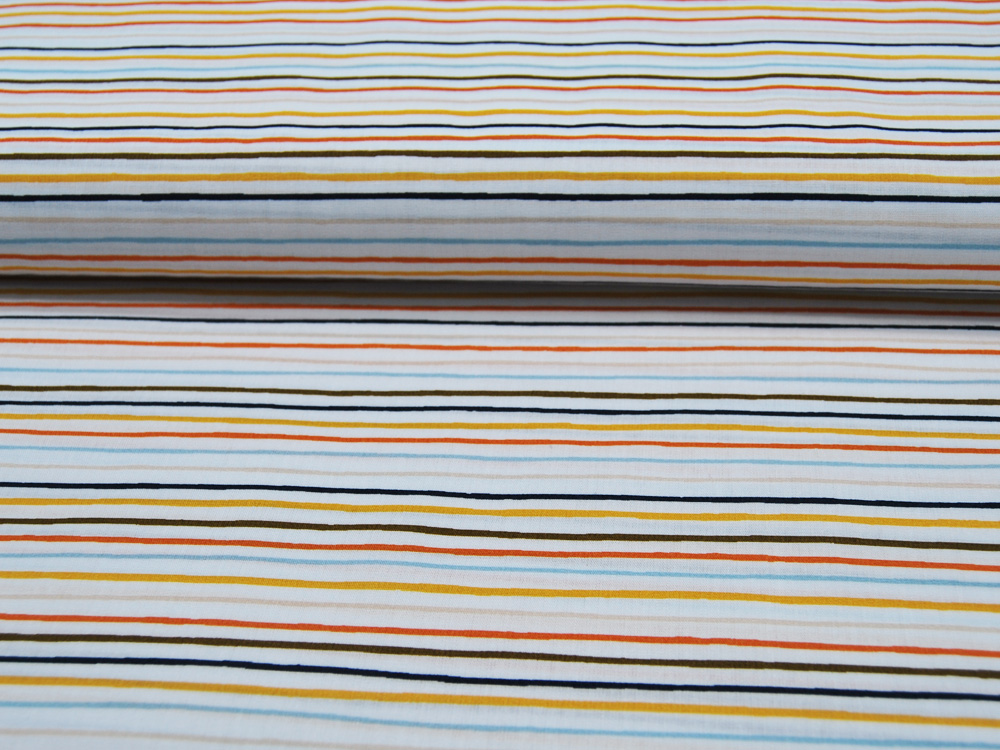 Baumwolle - Stripe an Space -Streifen auf Weiß 085 meter 3