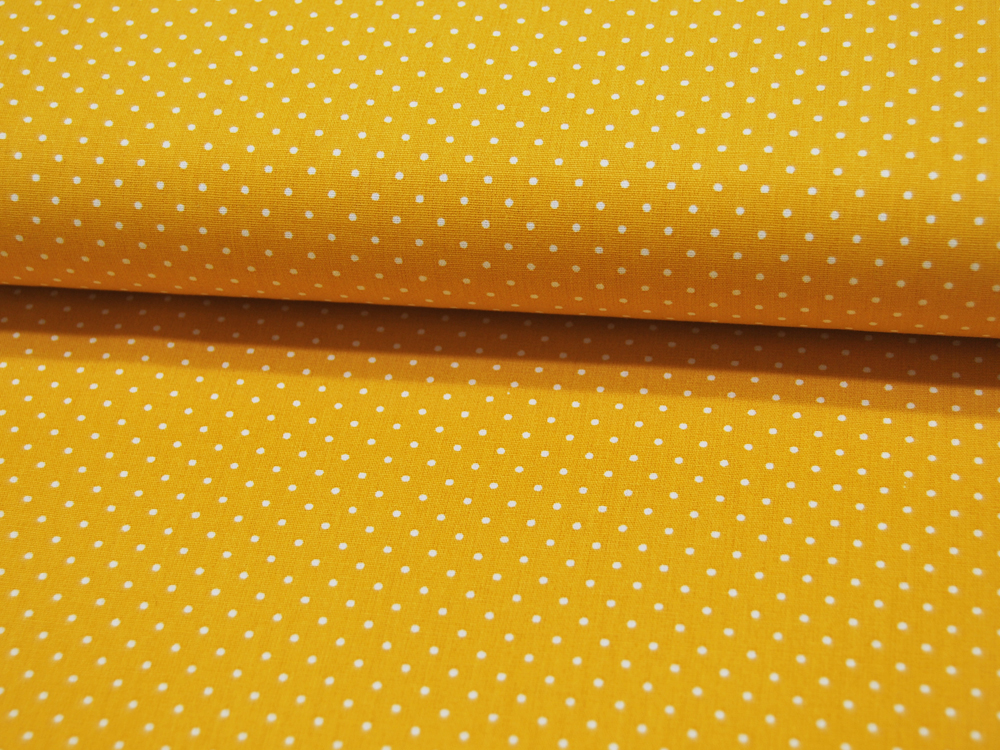 Petit Dots auf Gelb - Baumwolle 0,5 m
