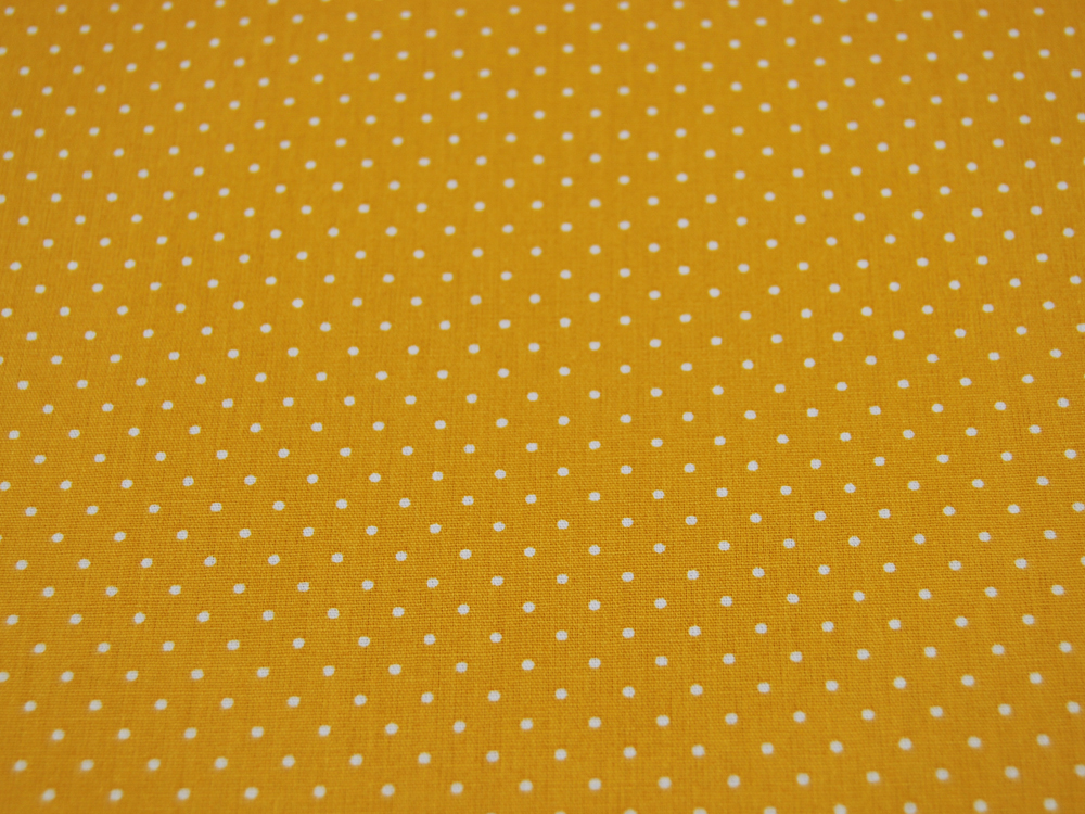 Petit Dots auf Gelb - Baumwolle 0,5 m 2
