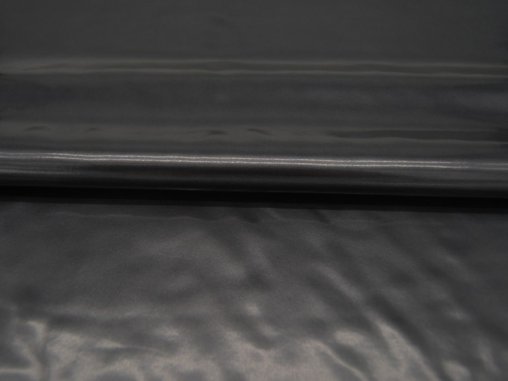 LACQUER FABRIC - Elastisches, sehr leichtes Kunstleder in Anthrazit Glänzend - 0,5 Meter 3