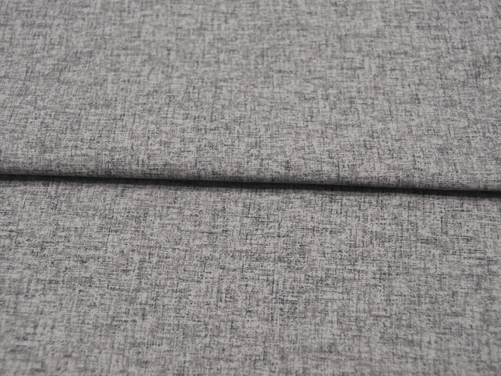 Beschichtete Baumwolle - Leinen Look - Grau meliert 05 m 3