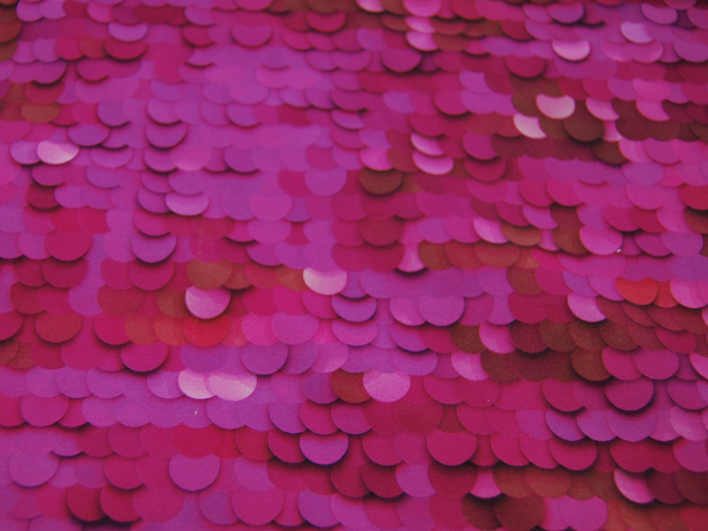 Softshell - Paillettenmuster in Pink/Beere - 05 Meter 2