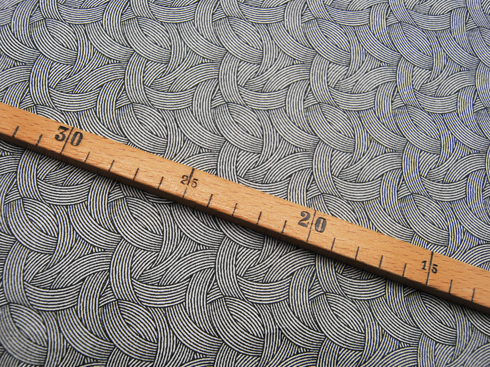 Beschichtete Baumwolle - Knäuel - graphisches Muster - 50 x 145cm 2