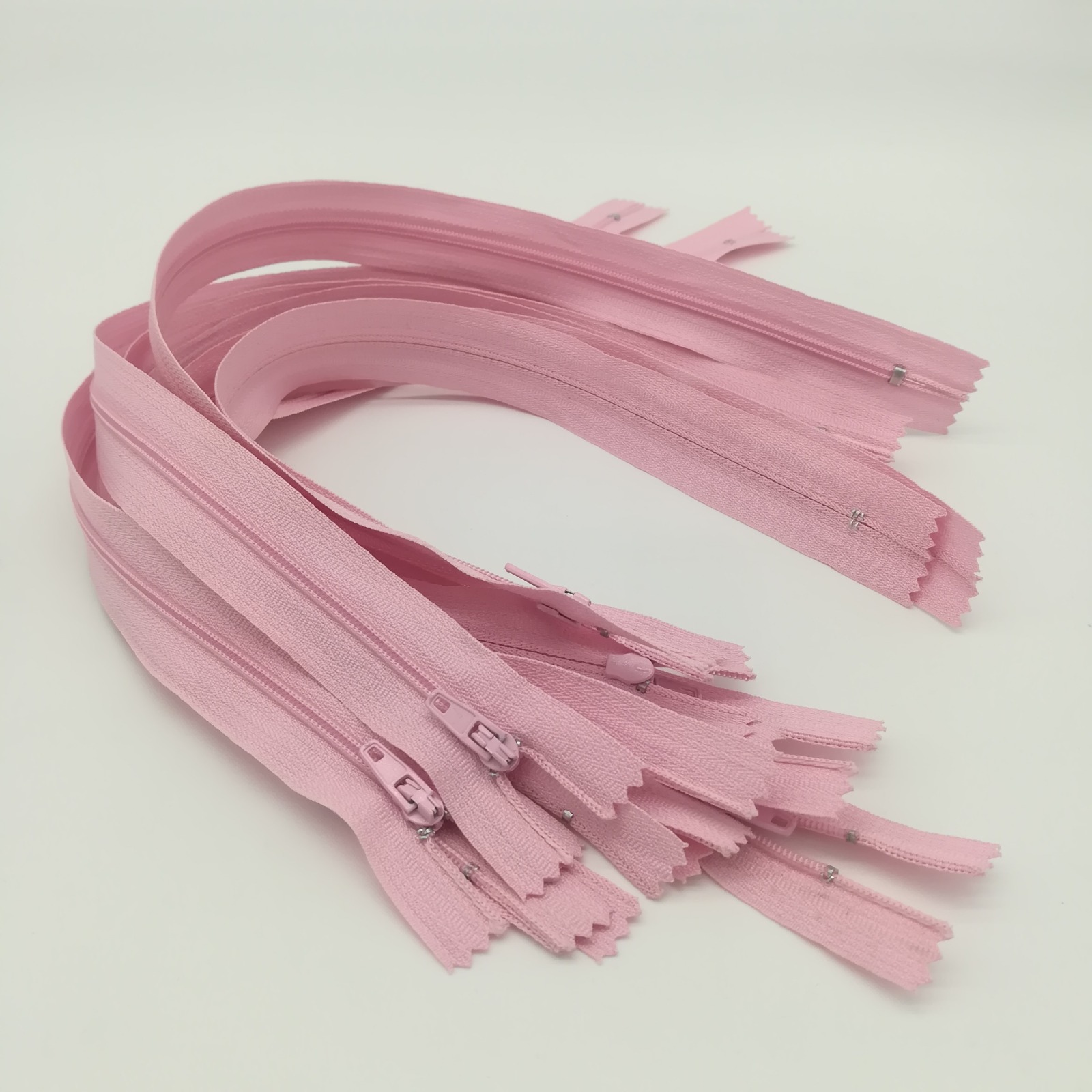 10 x 40 cm rosa Reißverschlüsse