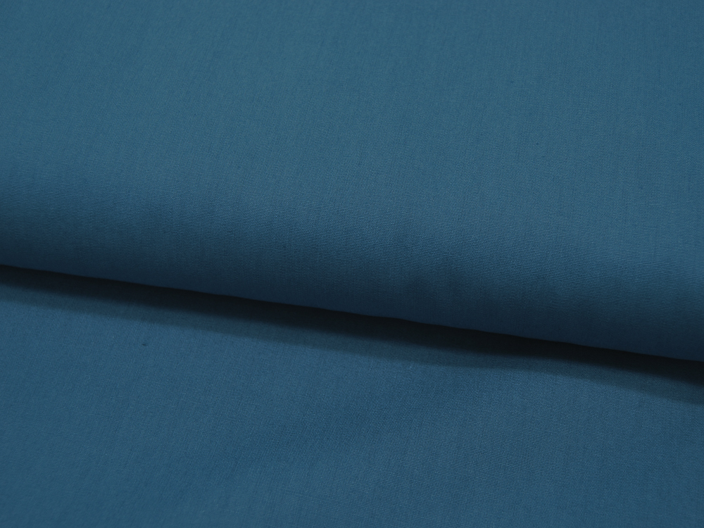 Baumwolle Uni - Jeansblau 0,5 Meter
