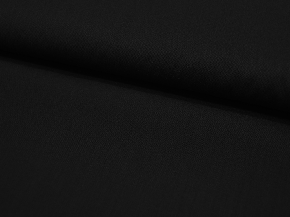 Baumwolle Uni - Schwarz 0,5 Meter