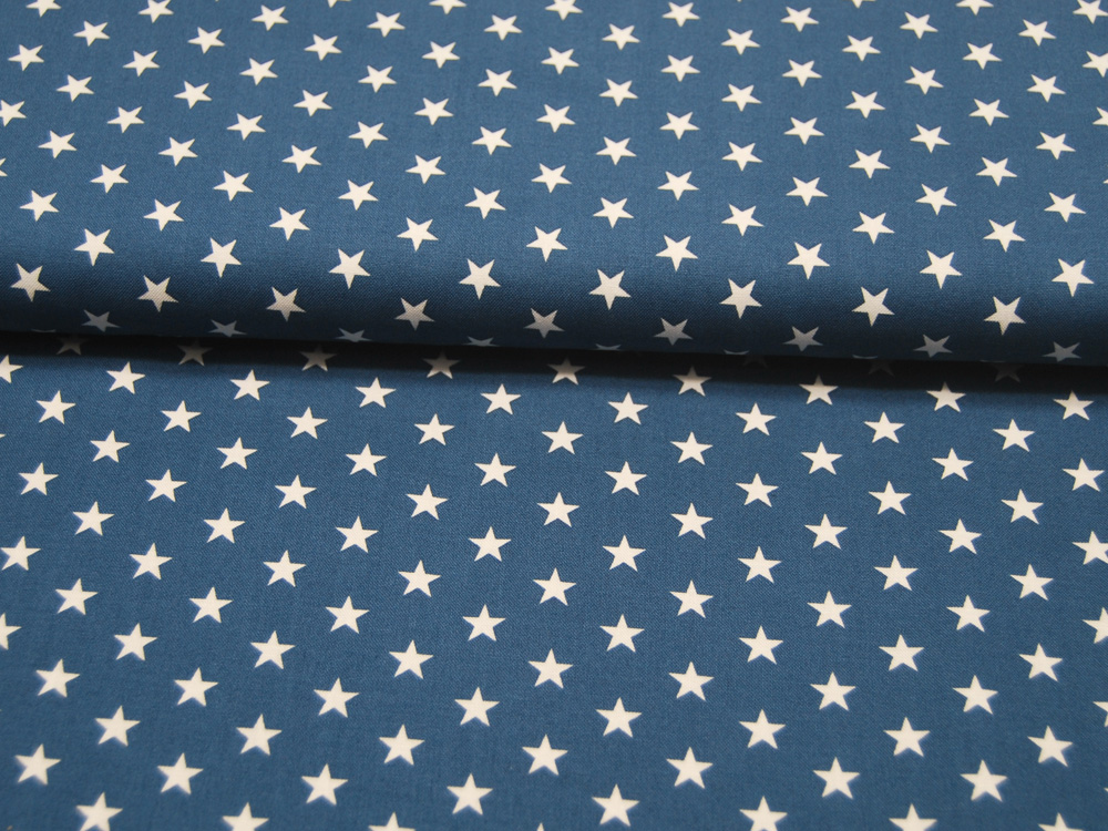 Baumwolle - Carrie - Sterne auf Blau 0,5m 2