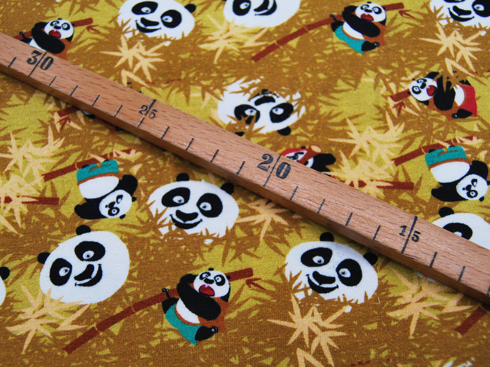 Jersey - Lizenz - Kung Fu Panda auf Senf / Gelb - 0.5 Meter 2