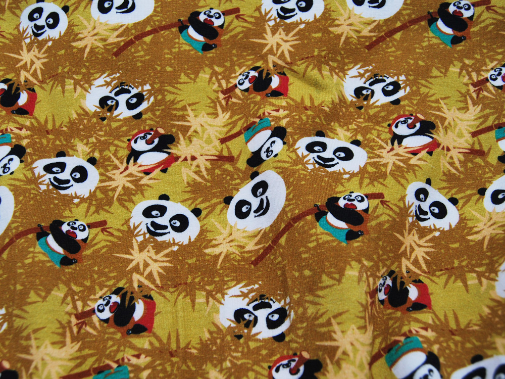 Jersey - Lizenz - Kung Fu Panda auf Senf / Gelb - 0.5 Meter 3