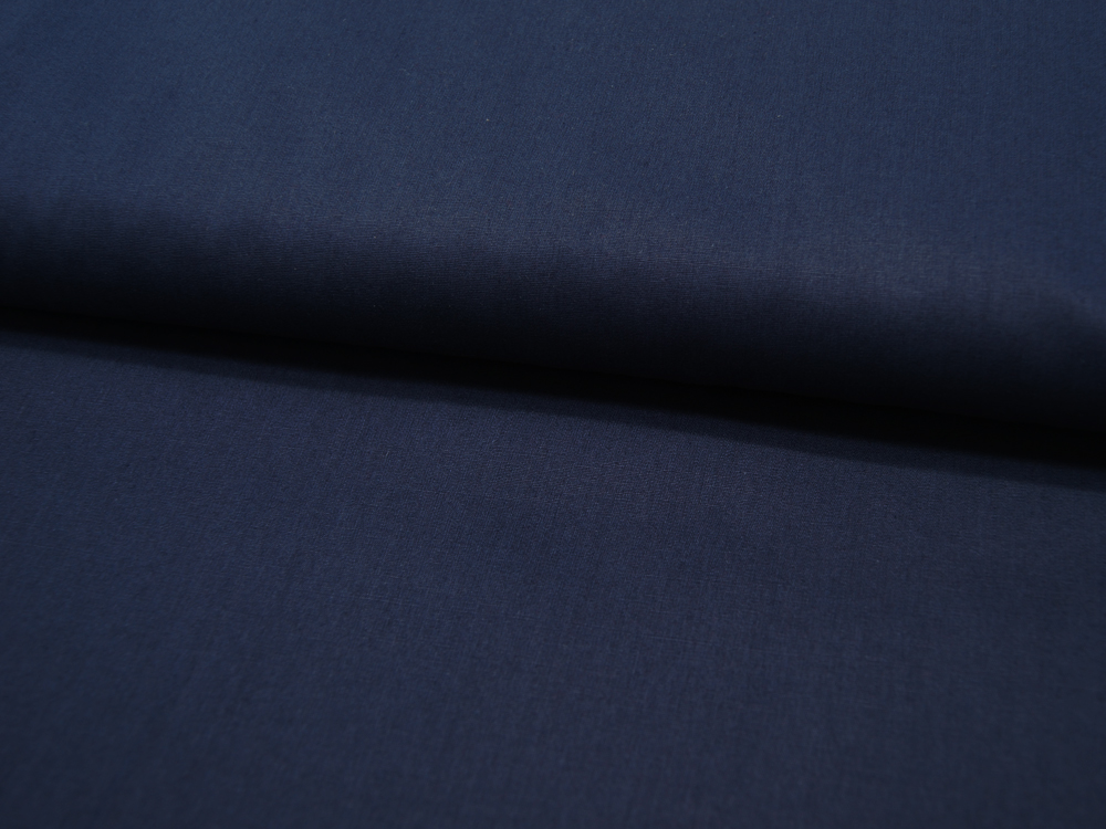 Baumwolle Uni - Nachtblau 0,5 Meter