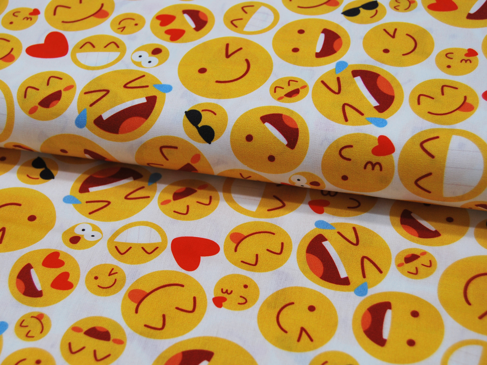 Baumwolle - Kim - Emojis - Smileys - 05m
