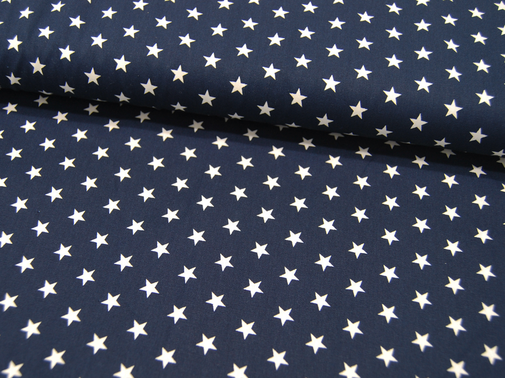Petit Stars - Sterne auf Nachtblau- Baumwolle 05m