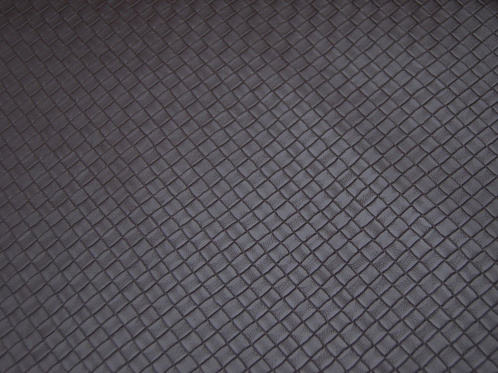 Kunstleder - Square - Graphisches Muster in Dunkelbraun - 50 x 140 cm 3
