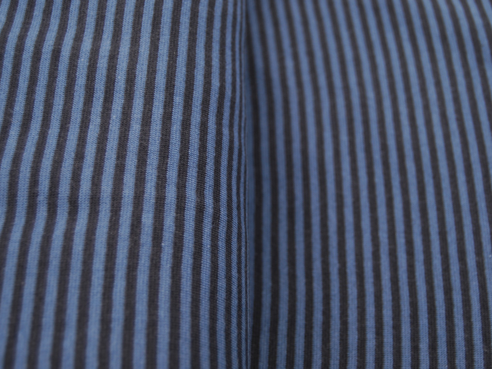 Bündchen - Ringelbündchen - Dunkelblau - Jeansblau - 50 cm im Schlauch