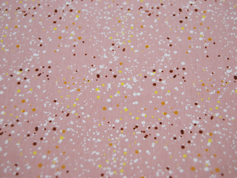 Baumwolle - Confetti - Farbspritzer auf Dusty Pink 05m 2