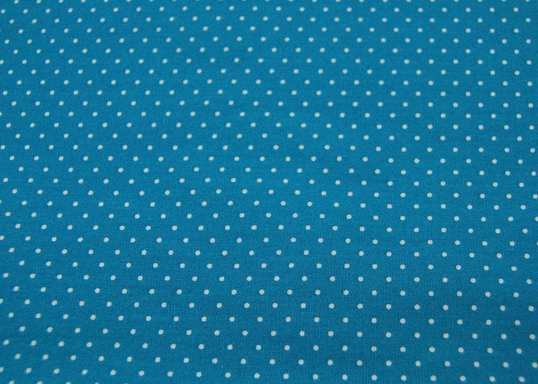 Beschichtete Baumwolle - Petit Dots auf Türkis - 50x145cm 2
