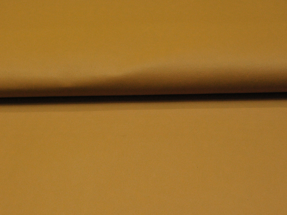 Weiches Kunstleder in Senf- 0,5 Meter