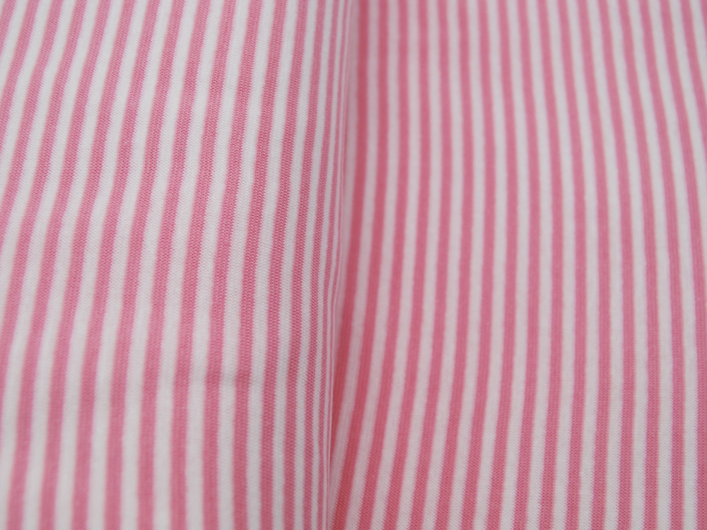 Bündchen - Ringelbündchen - Rosa - Weiß - 50 cm im Schlauch 3