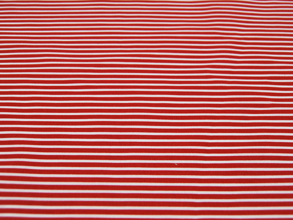 Beschichtete Baumwolle - Stripe - Streifen in Rot-Weiß - 50 x 145cm 3
