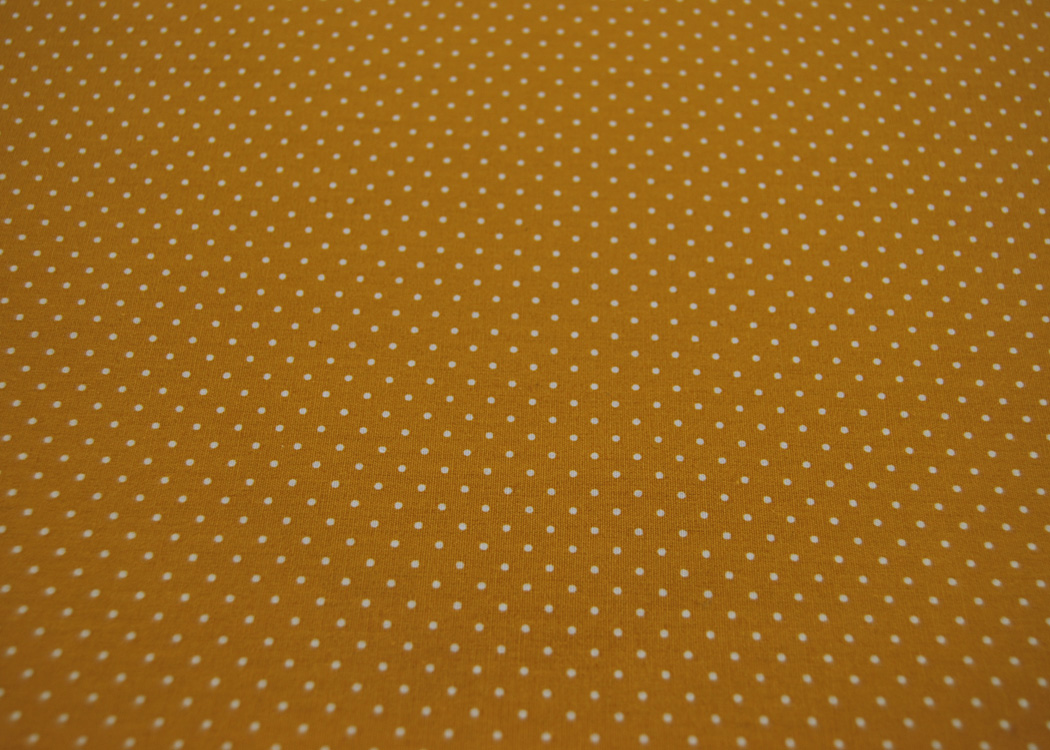 Beschichtete Baumwolle - Petit Dots auf Ocker / Senf / Ochre - 50x145cm