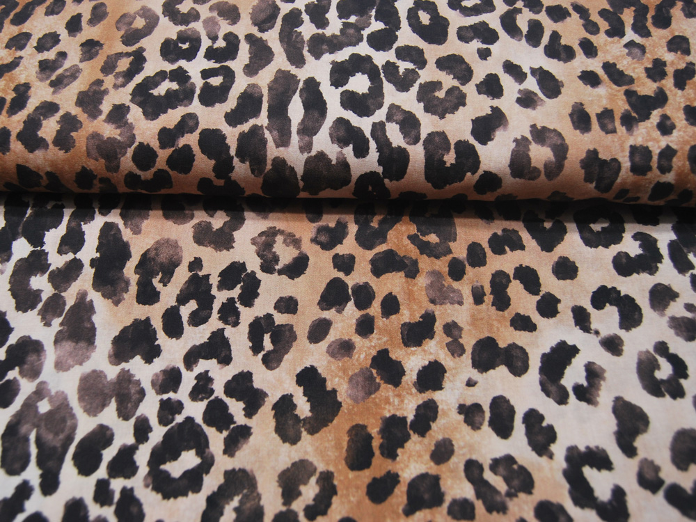 Baumwolle - Poplin Digital - Animal Skin - Leopardenmuster - 0.5 Meter 3