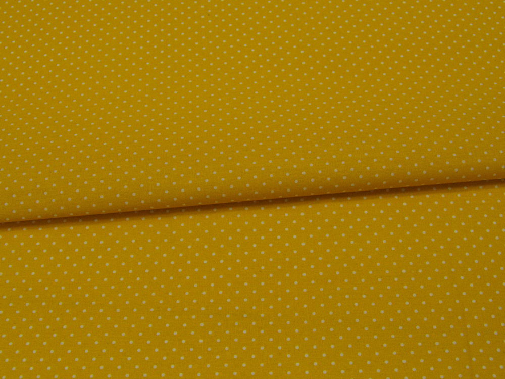 Beschichtete Baumwolle - Petit Dots Gelb - 50 cm 4