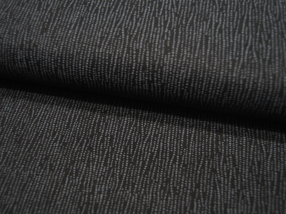Baumwolle - Graphisches Muster Schwarz Grau 0,5 Meter
