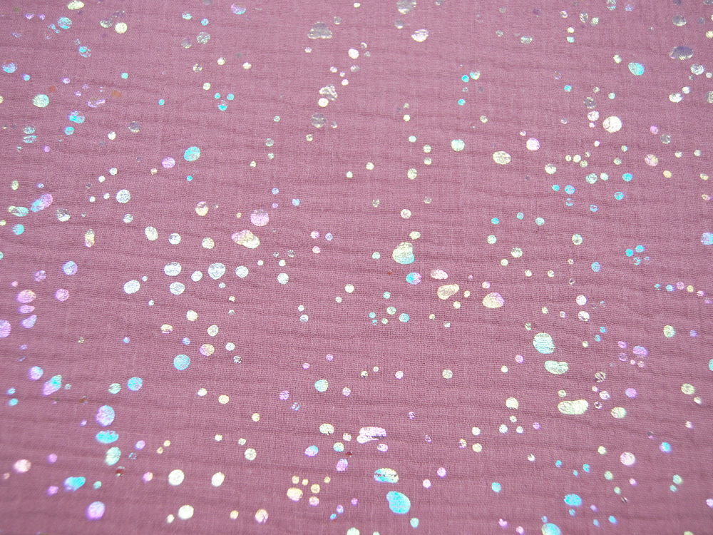 Musselin/Double Gauze - Foil - auf Lilac 05 m