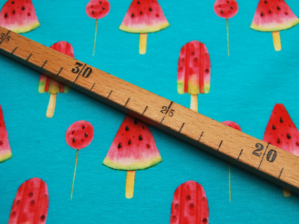 Jersey - Wassermelonen am Stil - 0,5 Meter 4