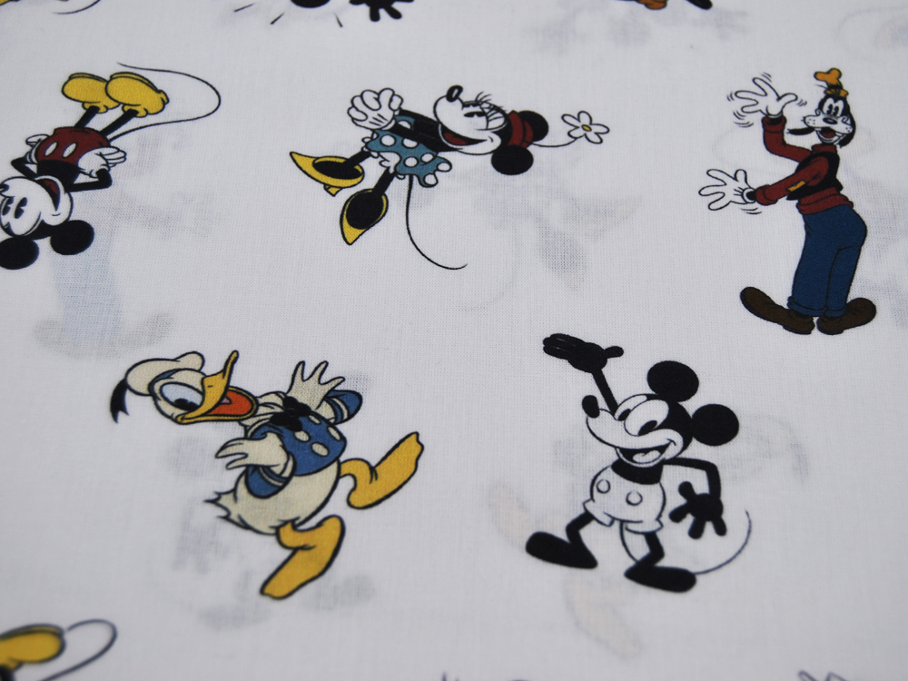 Baumwolle - Mickey Mouse, Minnie Mouse, Pluto, Donald Duck und Goofy 0,5m 3