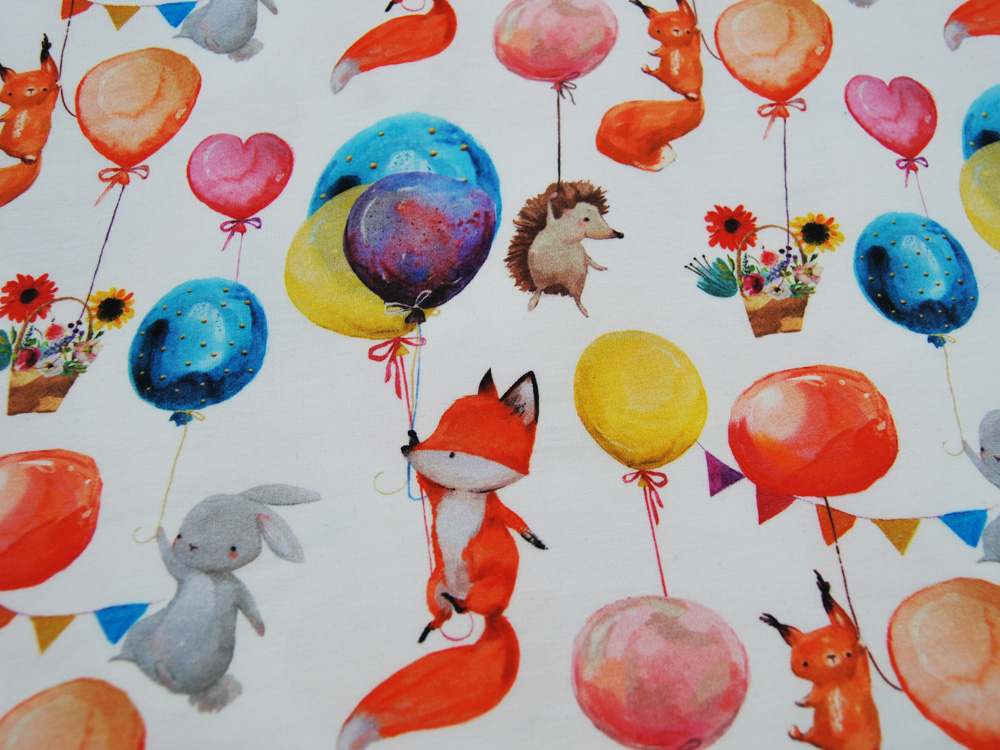 Jersey - Party Time - Tiere und und Luftballons - 0.5 Meter 3