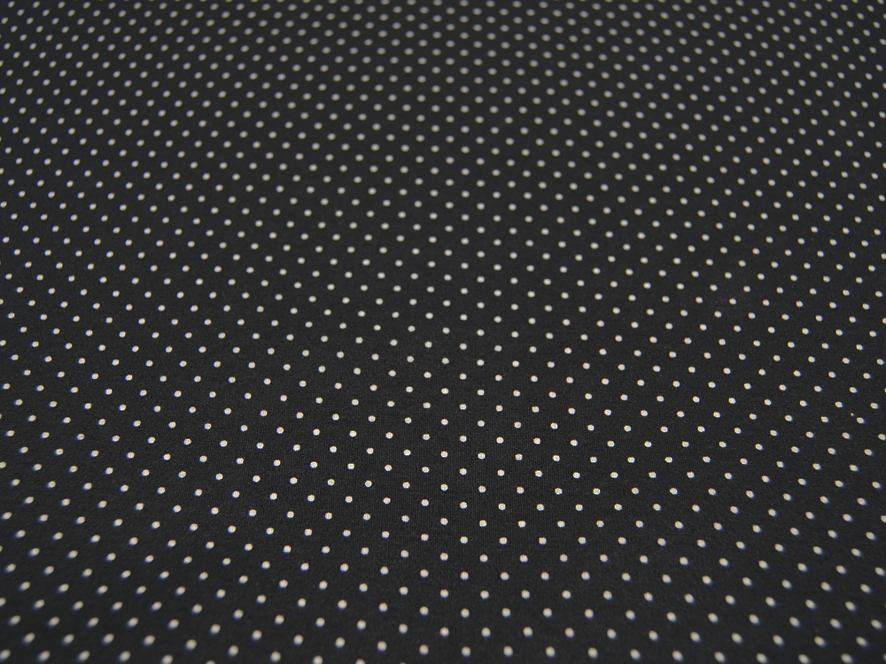 Beschichtete Baumwolle - Petit Dots Schwarz- 50x145cm